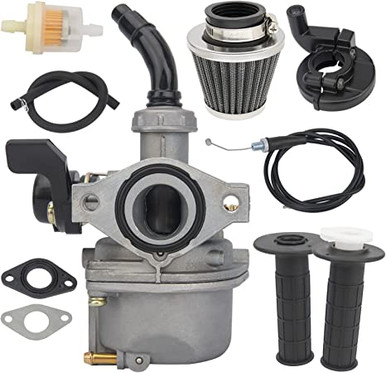 HOLATO PZ20 - Kit filtro aria carburatore carburatore per 50cc-125cc Taotao ATA-110B 125D Boulder B1 T-Force Coolster Apollo kazuma Kids ATV Four Wheeler Quad XR70 XR80 CRF70 CRF80F Dirt Pit bike blu