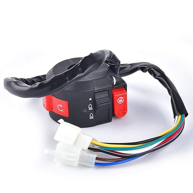 Interrupteur Phare Moto 22mm Marche/arrêt - Commutateur Guidon Pour ATV, Scooter, Dirtbike, Go-kart