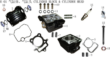 Lifan X-Pect Engine Cylinder Block Combination For Sale | Txpowersports