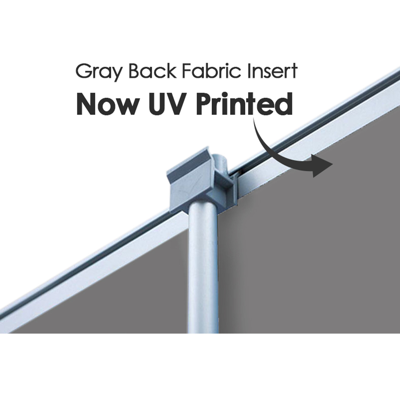 Double Sided 33" W x 80" H Retractable Banner Stand & Super Flat ...