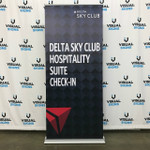 36"x85" Retractable Banner Stand - printed for Delta Air Lines, Inc.
