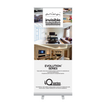 Economy 33" W x 79" H Retractable Banner Stand & Super Flat Graphic Package - Silver Economy 33" W x 79" H Retractable Banner Stand & Super Flat Graphic Package - Silver