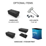 8ft Straight Tension Fabric Display Podium 8ft Straight Tension Fabric Display Podium