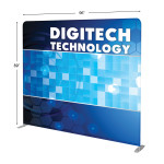 8ft Straight Tension Fabric Display Graphic Size 8ft Straight Tension Fabric Display Graphic Size