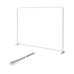 8ft Straight Tension Fabric Display Frame Included 8ft Straight Tension Fabric Display Frame Included