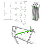 10ft Curve Velcro Fabric Pop-Up Display - Frame Included