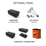 8ft Straight Velcro Fabric Pop-Up Display - Podium 8ft Straight Velcro Fabric Pop-Up Display - Podium