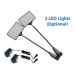 10ft Straight Velcro Fabric Pop-Up Display - Optional LED Lights