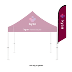 10ft Custom Pop-Up Tent and Tent Flag 10ft Custom Pop-Up Tent and Tent Flag
