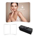 6ft Curve Tabletop Tension Fabric Display - Graphic, Frame and Carrying Bag Included