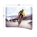 10ft Curve Tension Fabric Display (Replacement Graphics)