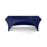 6ft Stretch Spandex Tablecloth with Logo - Back 6ft Stretch Spandex Tablecloth with Logo - Back