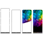 48" W x 90" H Tension Fabric Banner Stand (Replacement Graphics) 48" W x 90" H Tension Fabric Banner Stand (Replacement Graphics)
