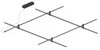 Modular Ceiling Light with 60×60 Matrix Base - Copper Finish (22078)