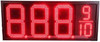 Gas Sign with Red Numbers