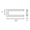 LED T8 U-Tube Light, 12 Watt, 2250 Lumens, 5000K