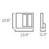 80 Watt LED Full Cutoff Wall Pack - 280W HPS/MH Equivalent