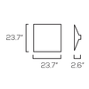 LED 2' by 2' Troffer, 30 Watt, 3,750 lumens, 4000K