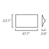 LED 2' by 4' Troffer, 50 Watt, 6,250 lumens, 4000K