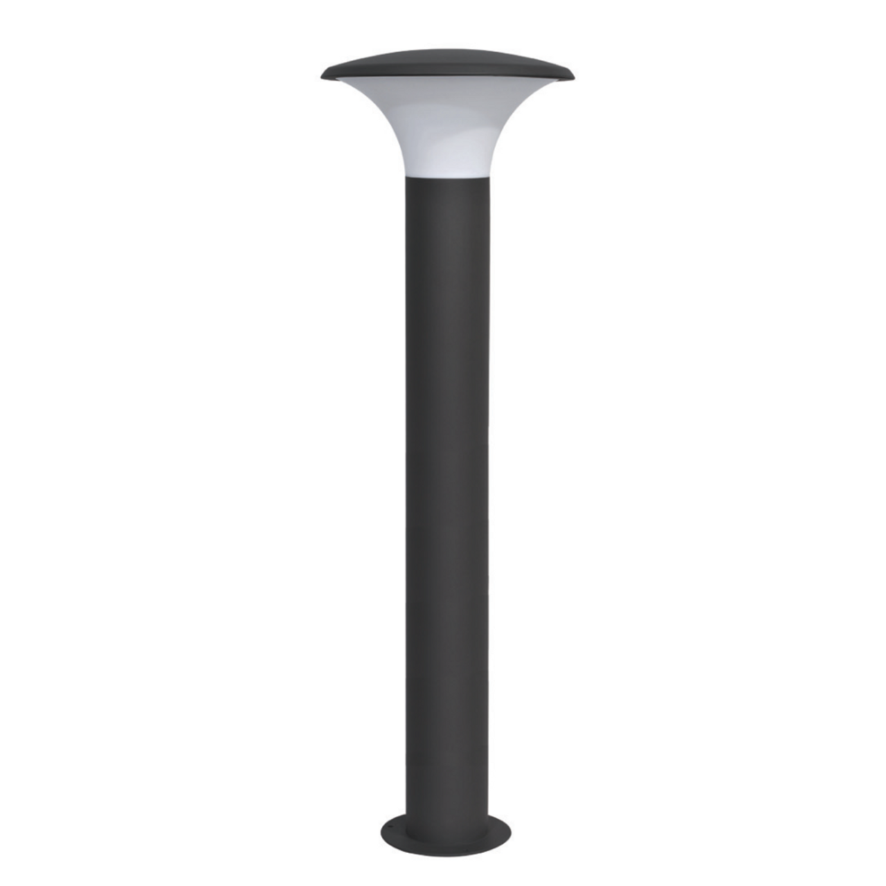 Bollard, Silver Flared 3000K 9W 23" (20287)