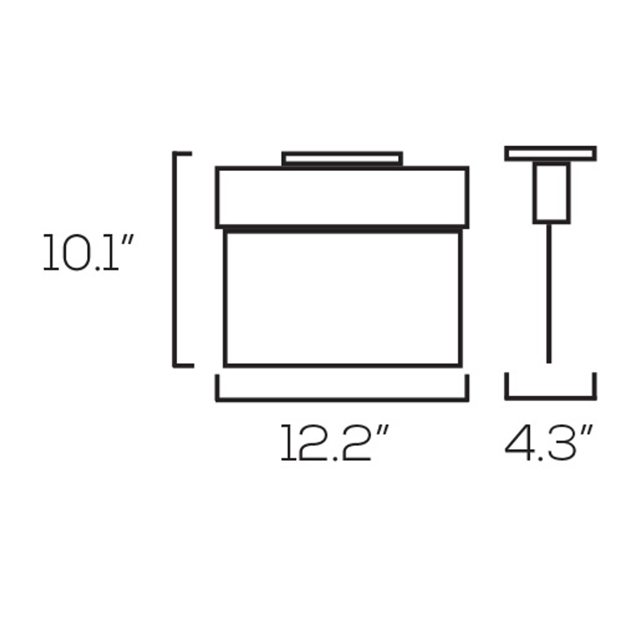 LED Mirrored Exit Light – 2W