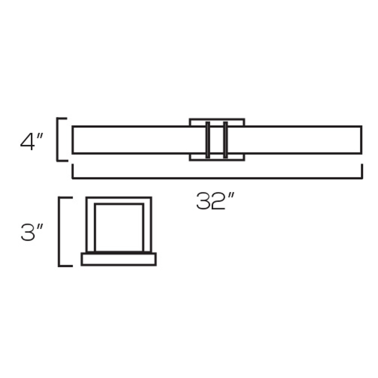 Chrome Vanity Light, V32 – 39W - 5000K