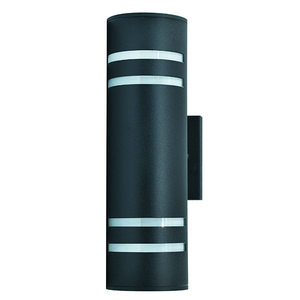 LED Wall Lamp UDW2 with Sensor – 2 x E26 - Black