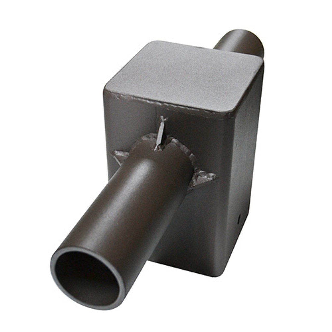 Mount - Square to Round Pole - 2 Head for 4" Square Pole