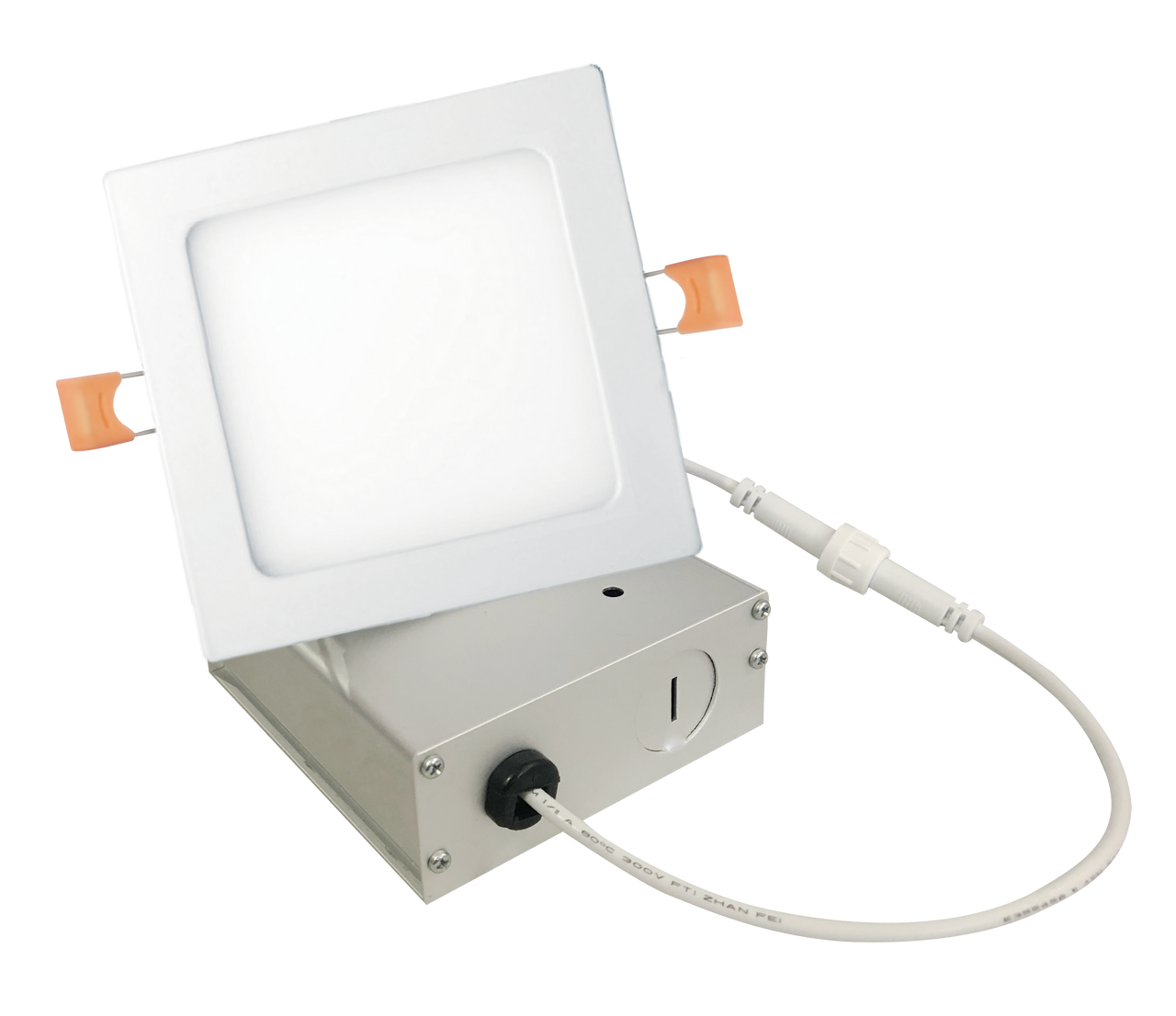 Slim Square Wet Rated CCT Tunable LED Downlight with Junction Box (21283 )