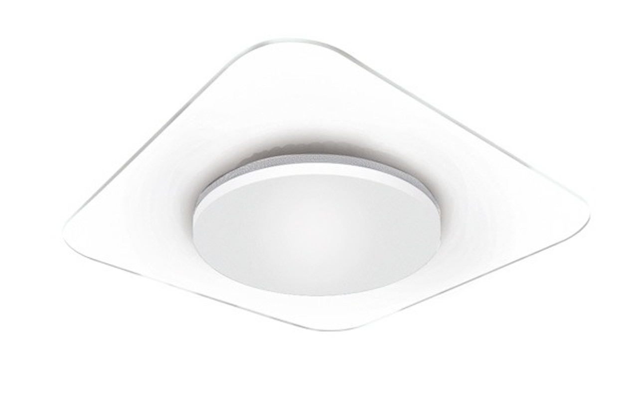 Jade Square Wall-Mounted Ceiling Light - 18W TRIAC Dimming, White Cover (20185 )