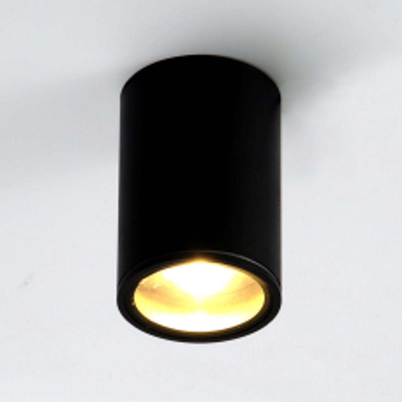 IP65 Black COB Canister Light - 12W, Aluminum and Tempered Glass (21259)