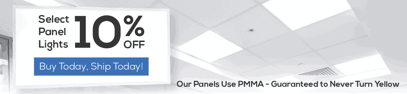 Panel Banner with discount