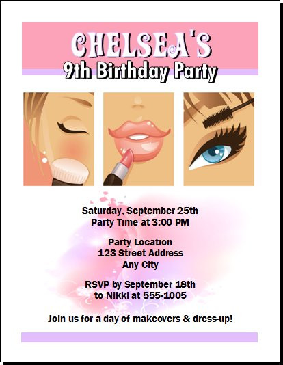 Beauty Queen Birthday Party Invitation
