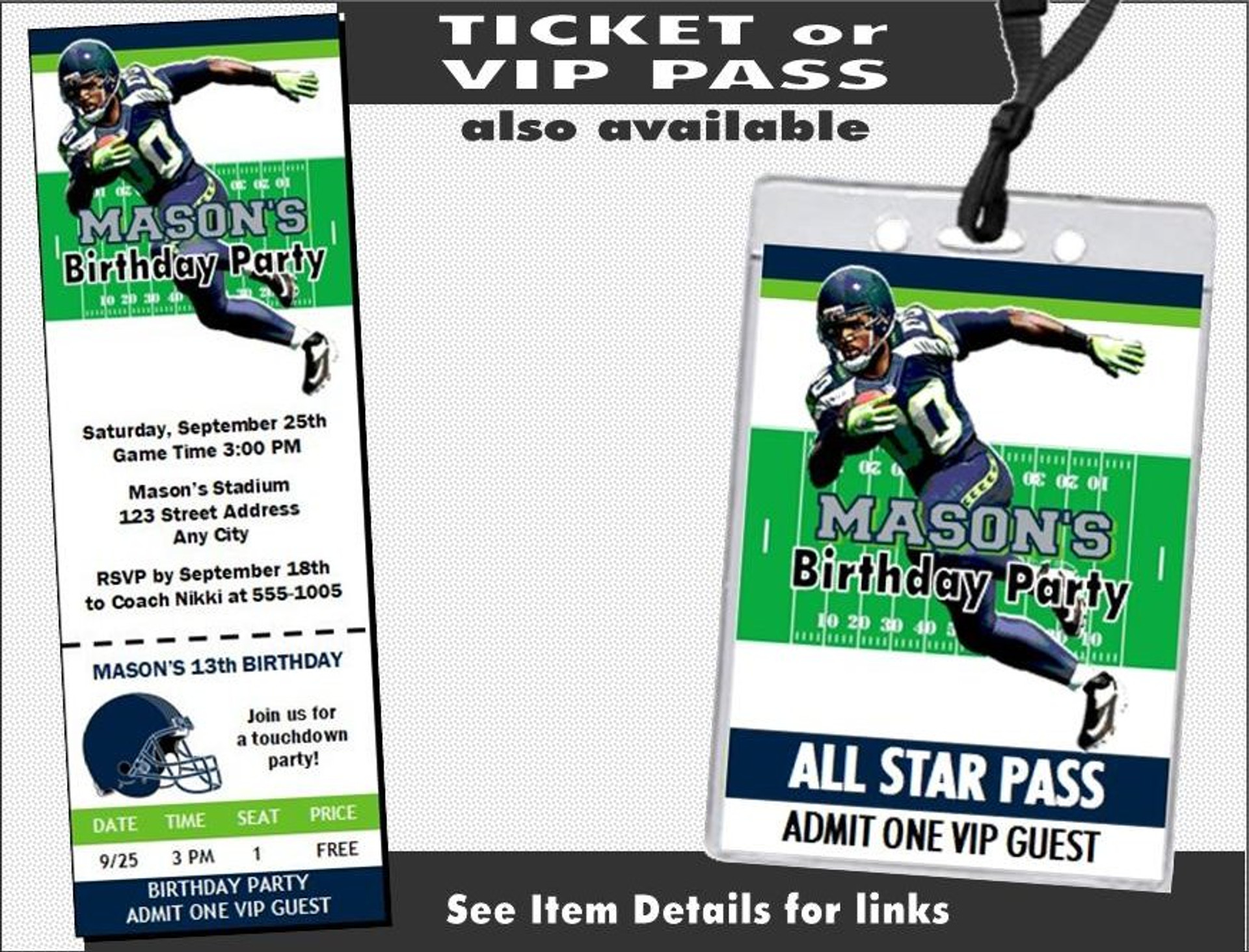 Seattle seahawks address labels