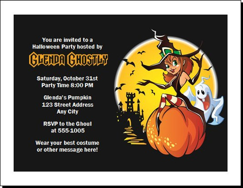 Witch Halloween Party Invitation