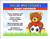 Soccer Bear Baby Shower, Co-Ed, Diaper Party Invitation