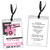 Drummer Girl Birthday Party VIP Pass Invitation Front and Back