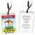 Carousel Birthday Party VIP Pass Invitation Front and Back