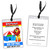 Circus Birthday Party VIP Pass Invitation Front and Back