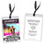 Fly Girl Birthday Party VIP Pass Invitation Front and Back