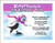 Ice Skating Penguin Birthday Party Invitation