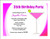 Pink Martini Birthday Party Invitation
