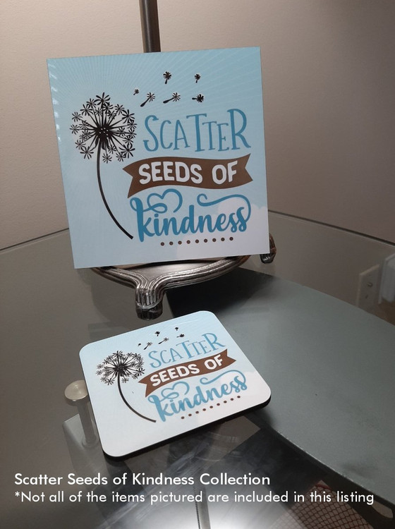 Scatter Seeds of Kindness Hardboard Wall Art by Print Villa