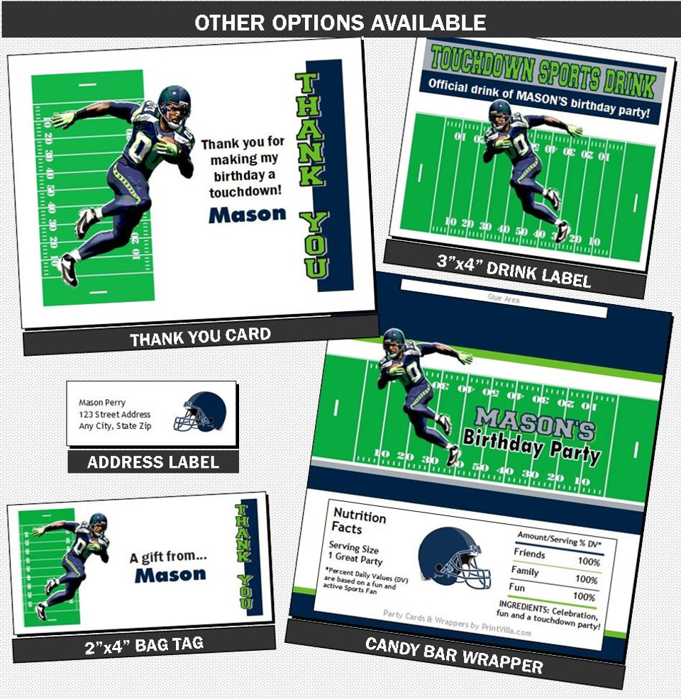 Seattle seahawks address labels