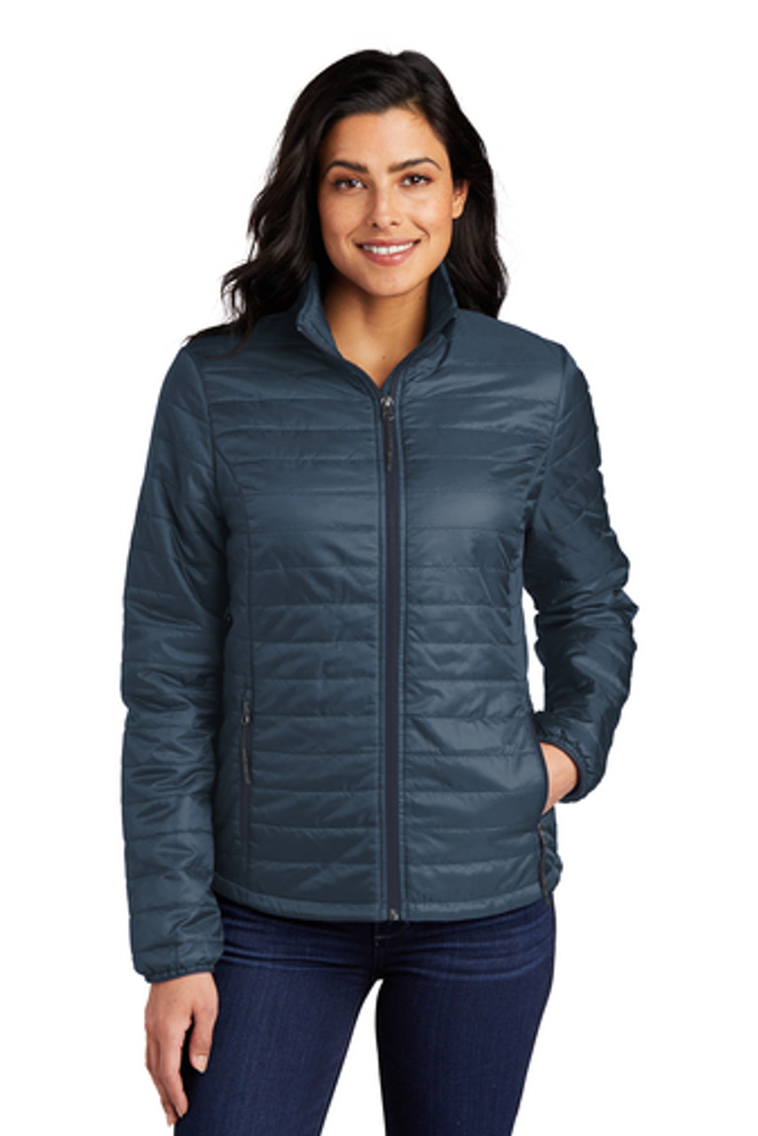 Port Authority® Ladies Packable Puffy Jacket - A&A Custom Wear