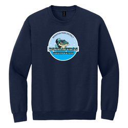 Wheaton Barracudas - Gildan Heavy Blend Crewneck - Navy