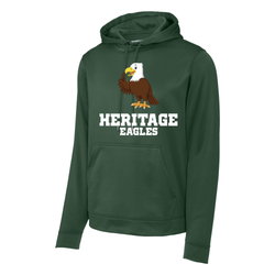 Heritage Eagles - Sport-Tek Sport-Wick Fleece Hooded Pullover