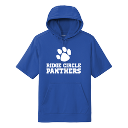 Ridge Circle Panthers - Sport-Tek Sport-Wick Fleece Short Sleeve Hooded Pullover