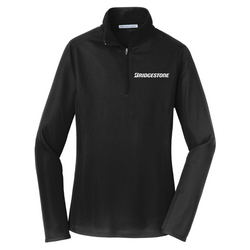 Bridgestone Ladies Pinpoint Mesh 1/2-Zip