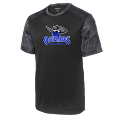 Outlaws Baseball Sport-Tek CamoHex Colorblock Tee